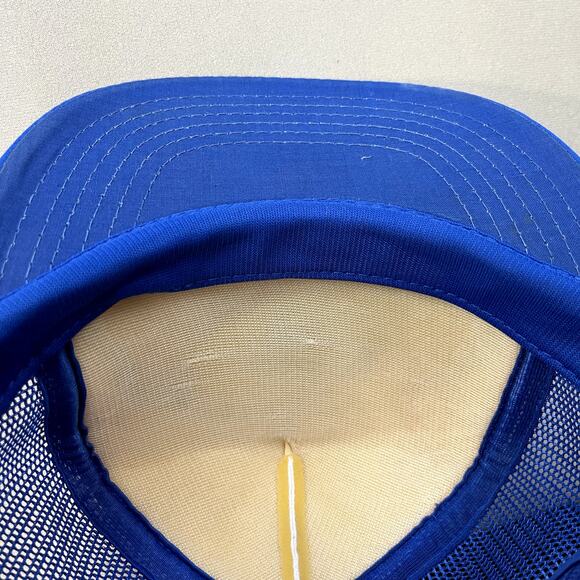 Vintage Pest Control Hat Snapback Trucker Blue Termite Bugs Insect Cartoon 90s - Picture 5 of 6